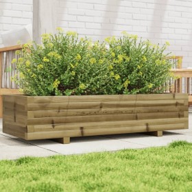 Jardinera de madera de pino impregnada 110x40x26,5