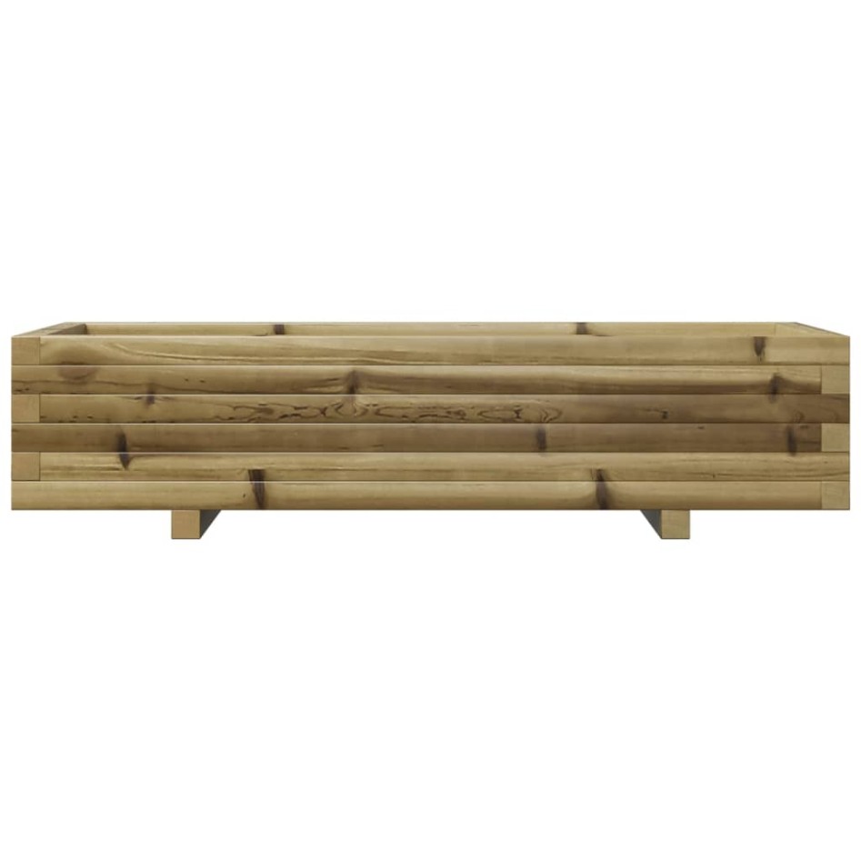 Jardinera de madera de pino impregnada 110x40x26,5