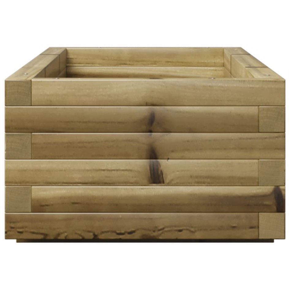 Jardinera de madera de pino impregnada 110x40x26,5