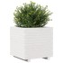 Jardinera madera maciza de pino blanco 50x50x49,5