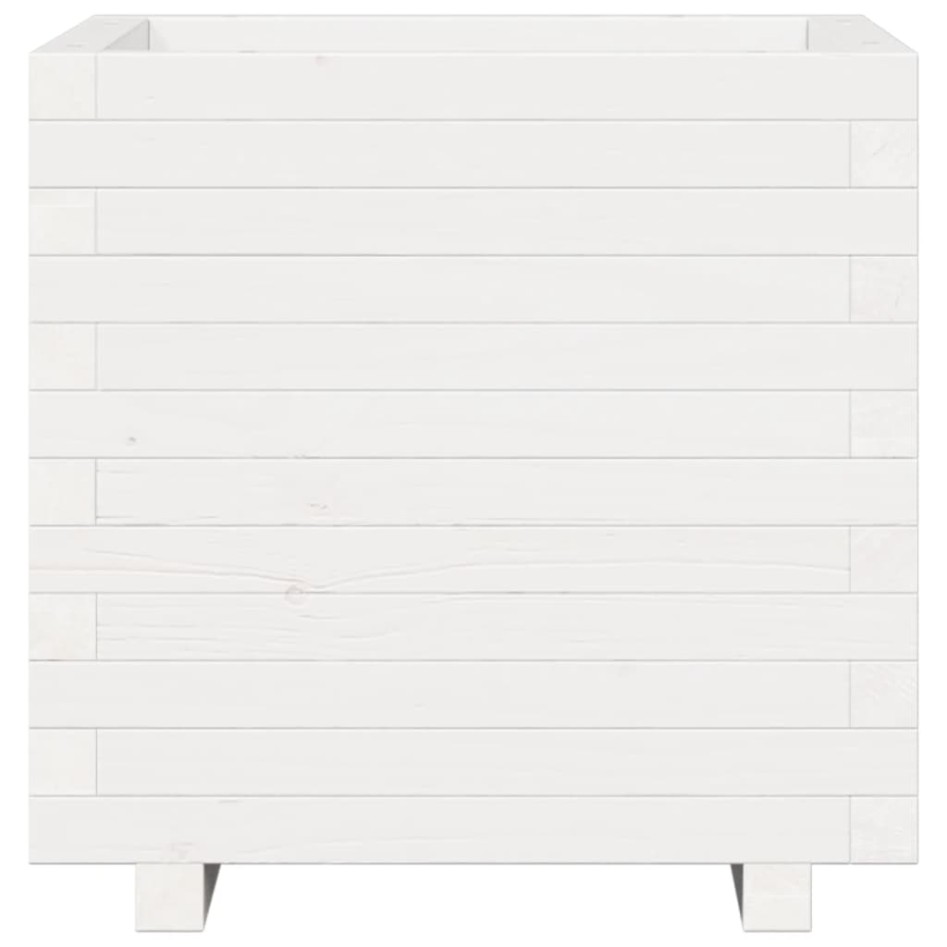 Jardinera madera maciza de pino blanco 50x50x49,5