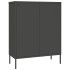 Armario de almacenamiento gris antracita 80x35x101,5 cm