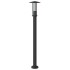 Lámparas de suelo exterior 3 uds acero inoxidable negro 100