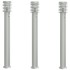Lámparas de suelo de exterior con sensor 3 uds acero inox