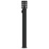Lámparas de suelo exterior con enchufe 3 uds acero negro 110