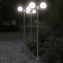 Farolas de exterior 3 unidades acero inoxidable 215
