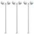 Farolas de exterior 3 unidades acero inoxidable 215