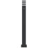Lámparas suelo exterior con sensor 3 uds aluminio negro 110