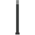 Lámparas suelo exterior con enchufe 3 uds aluminio negro 110