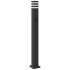 Lámparas suelo exterior con enchufe 3 uds aluminio negro 110