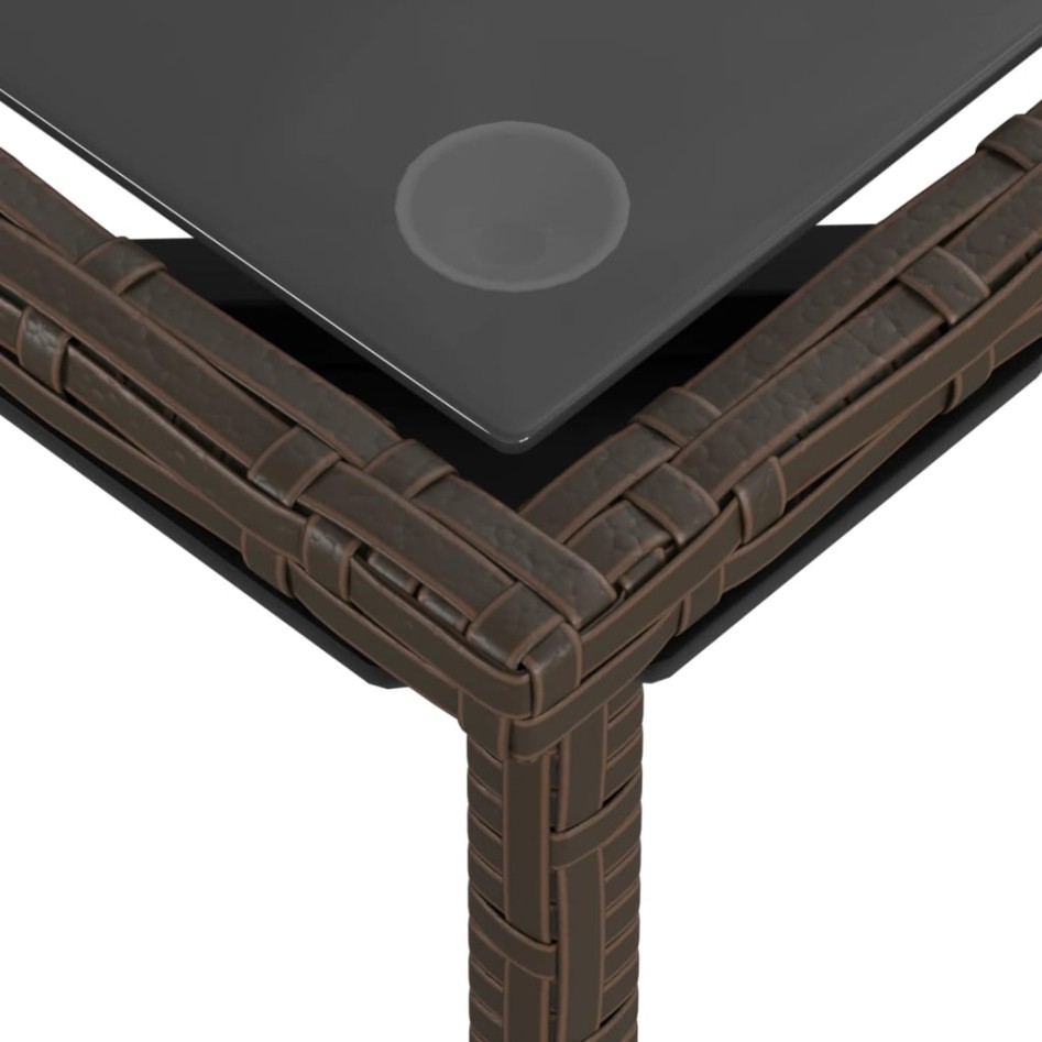 Set sofás de jardín 3 piezas y cojines ratán sintético