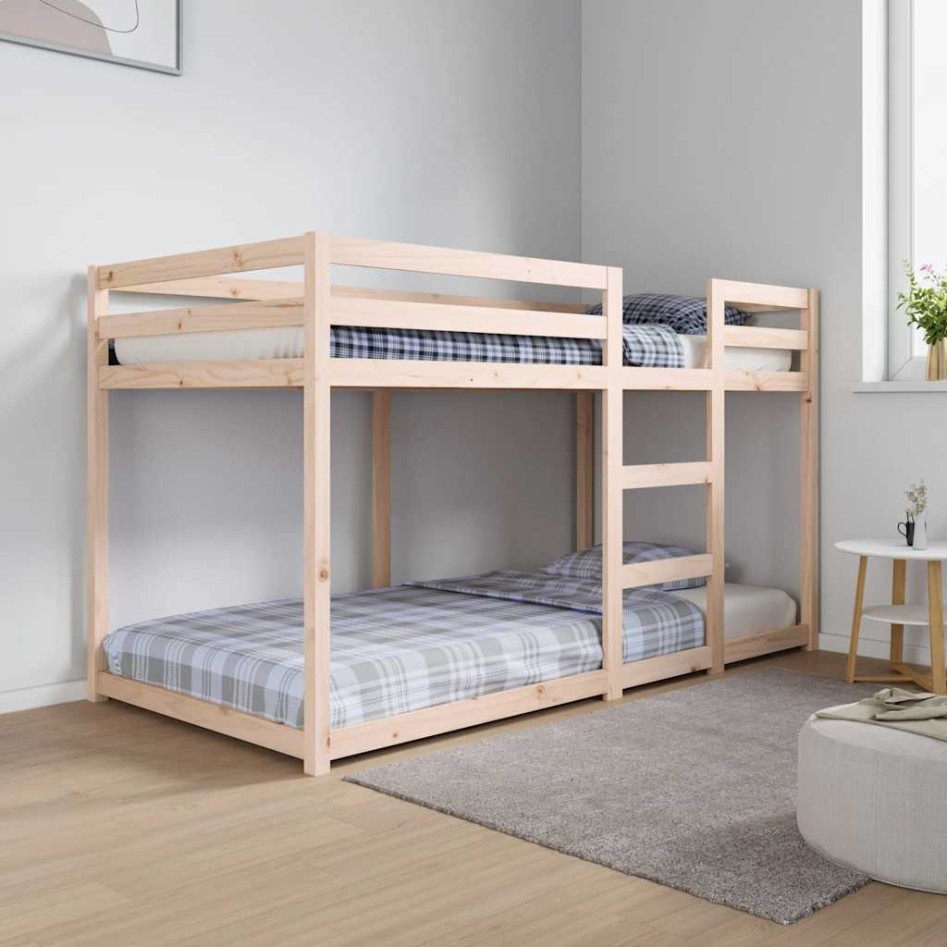 Cama litera sin colchón madera maciza de pino 90x190