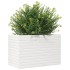Jardinera de madera maciza de pino blanco 70x40x45,5