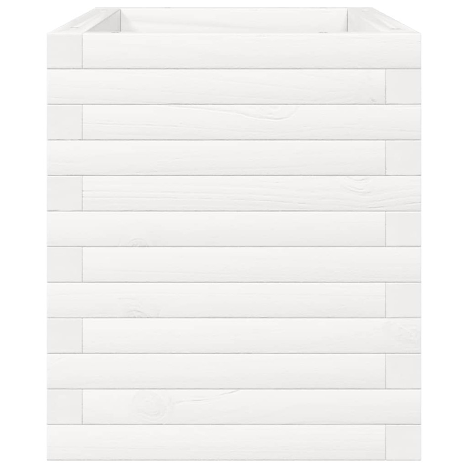 Jardinera de madera maciza de pino blanco 70x40x45,5