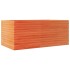 Jardinera madera maciza de pino marrón cera 110x60x45,5
