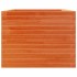 Jardinera madera maciza de pino marrón cera 110x60x45,5