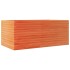 Jardinera madera maciza de pino marrón cera 110x60x45,5