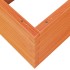 Jardinera madera maciza de pino marrón cera 110x60x45,5