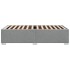 Estructura de cama sin colchón tela gris claro 80x200