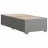 Estructura de cama sin colchón tela gris claro 80x200