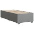 Estructura de cama sin colchón tela gris claro 90x200
