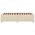 Estructura de cama sin colchón tela crema 90x200