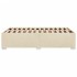 Estructura de cama sin colchón tela crema 120x190