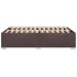 Estructura de cama sin colchón tela marrón oscuro 120x190