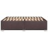 Cama sin colchón tela marrón oscuro 140x190
