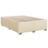 Cama sin colchón tela color crema 140x200
