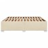 Cama sin colchón tela color crema 180x200