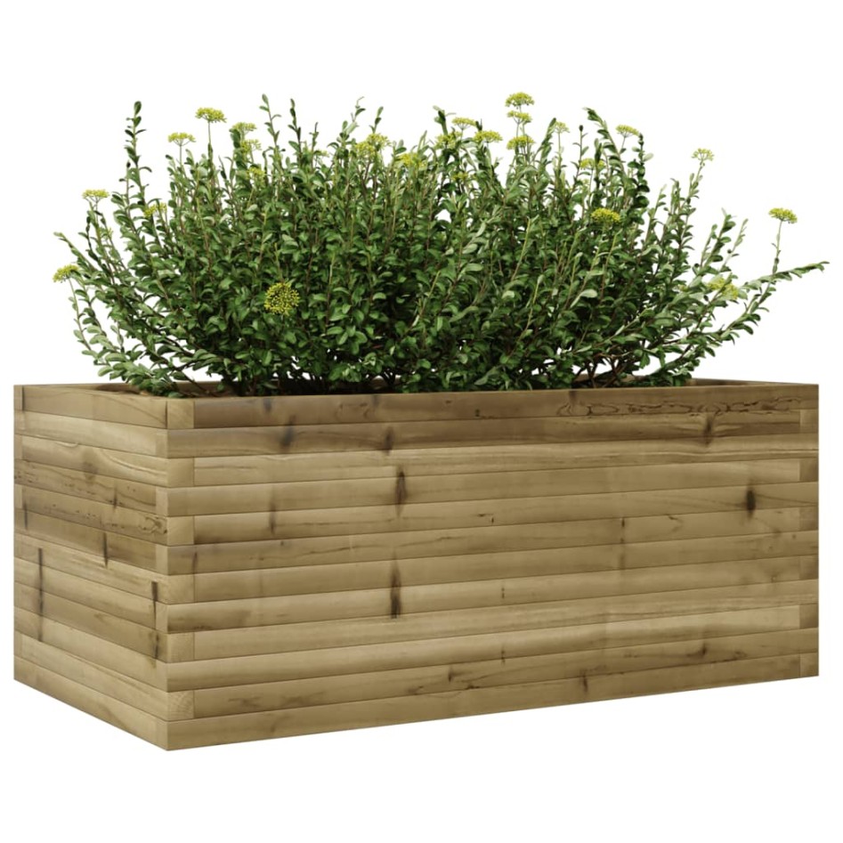 Jardinera madera de pino impregnada 110x60x45,5