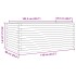 Jardinera madera de pino impregnada 110x60x45,5