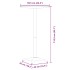 Mesa bar exterior altura ajustable aluminio Ø59,5x70/114,5