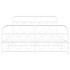 Estructura cama sin colchón con estribo metal blanco 140x190