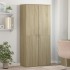 Mueble zapatero madera contrachapada color roble 80x39x178