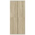 Mueble zapatero madera contrachapada color roble 80x39x178