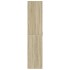 Mueble zapatero madera contrachapada color roble 80x39x178