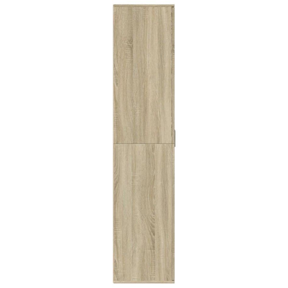 Mueble zapatero madera contrachapada color roble 80x39x178
