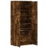 Mueble zapatero madera de ingeniería roble ahumado 80x39x178
