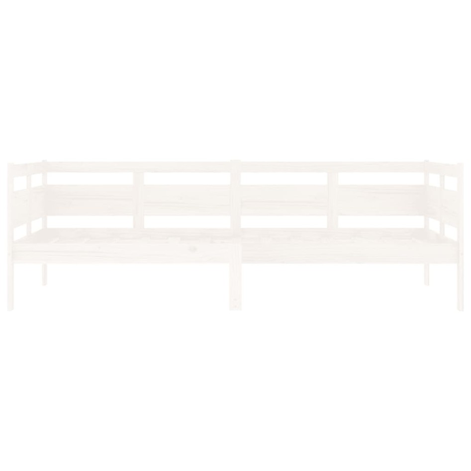 Sofá cama madera maciza de pino blanco 90x200