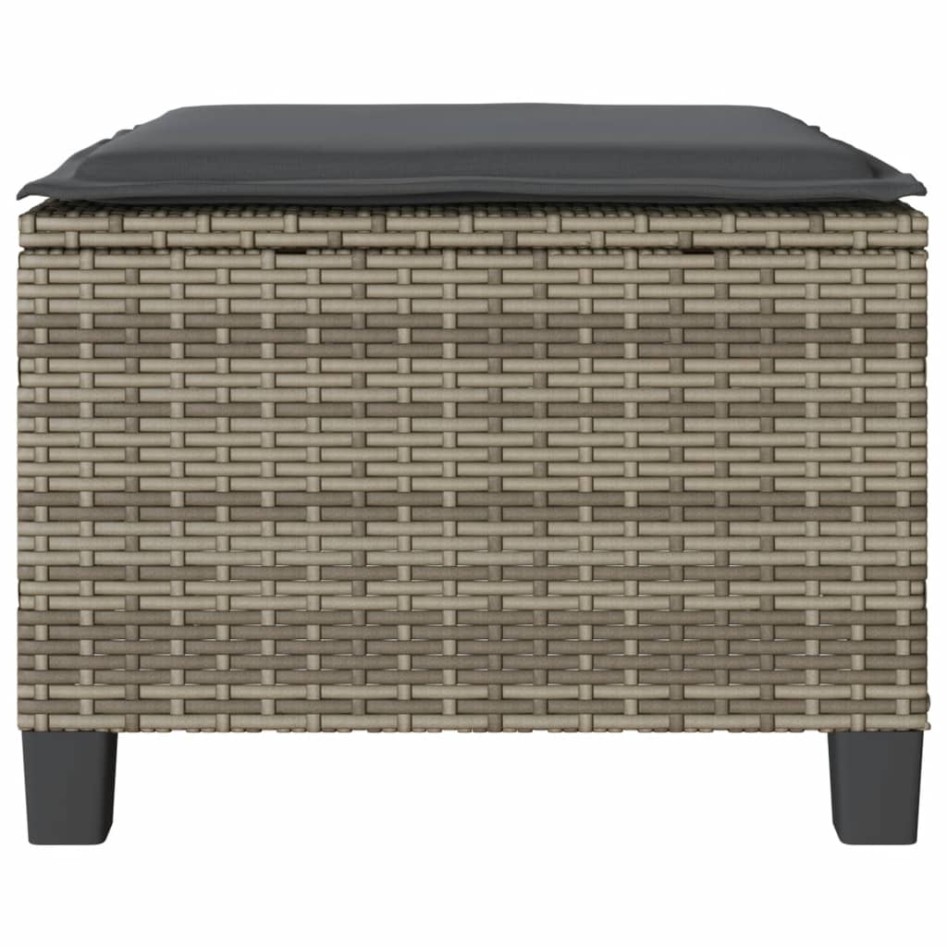 Sillas y mesita de jardín con cojines 3 piezas ratán PE