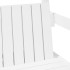 Set cama y banco con techo madera maciza pino blanco 75x190