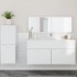 Juego de muebles de baño 3 pzas madera contrachapada