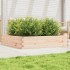 Jardinera de madera maciza de pino 110x110x23