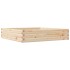 Jardinera de madera maciza de pino 110x110x23