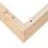 Jardinera de madera maciza de pino 110x110x23