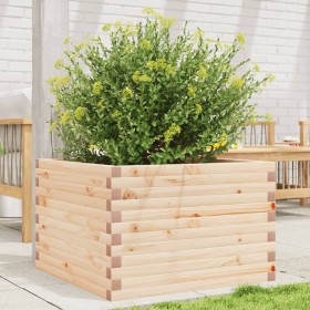 Jardinera de madera maciza de pino 70x70x45,5