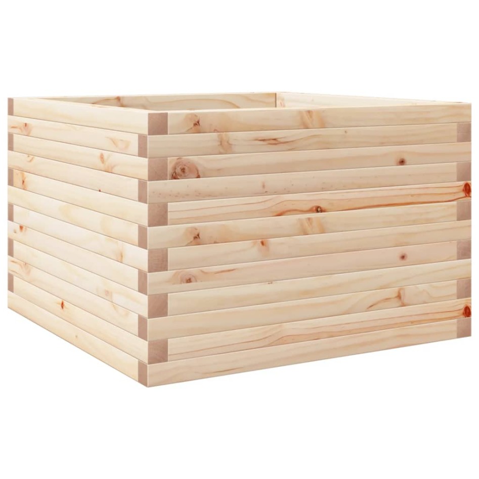 Jardinera de madera maciza de pino 70x70x45,5