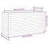 Jardinera madera de pino impregnada 90x40x45,5